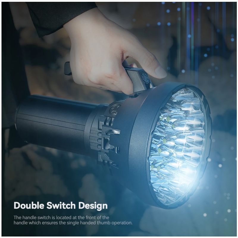 IMALENT MS32 200000 lúmenov vysokovýkonná LED baterka robustná odolnosť vonkajšie dobrodružné osvetlenie