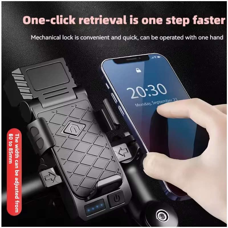 Bezpečná jazda! Predné svetlo na bicykel 3 v 1: húkačka, držiak na mobil, USB-C. Multifunkčné cyklosvetlo.