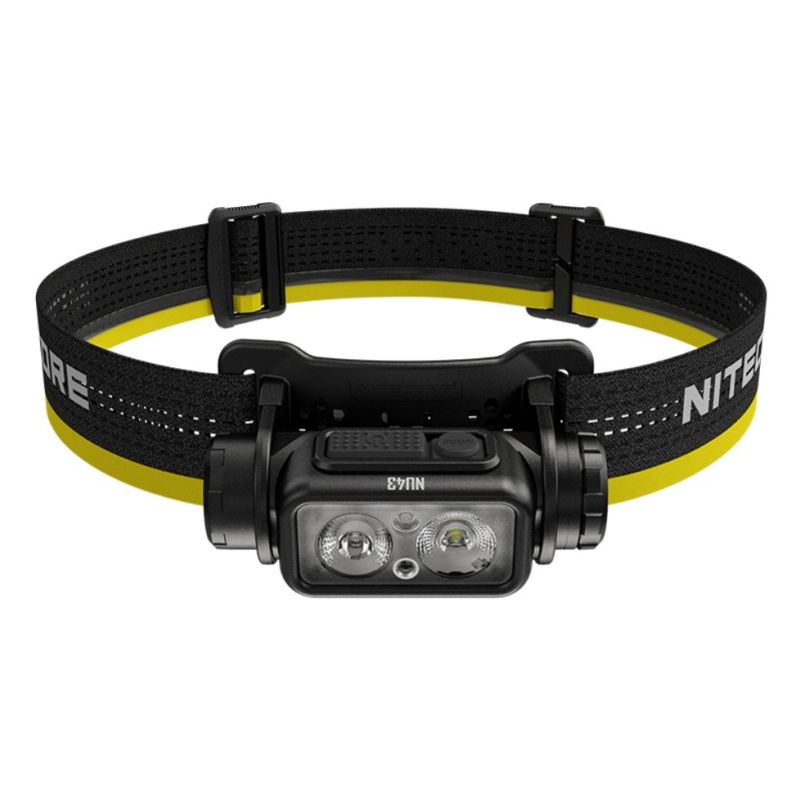 NITECORE NU43 nabíjateľná čelovka 1400 lúmenov 130 metrov ideálna na turistiku s dlhou výdržou batérie