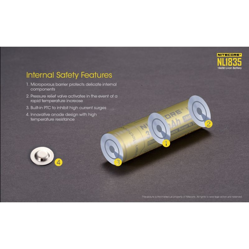 Objavte Nitecore 18650 NL1835 3500 mAh Li-ion batériu pre spoľahlivý výkon a dlhotrvajúcu energiu v kompaktnom dizajne