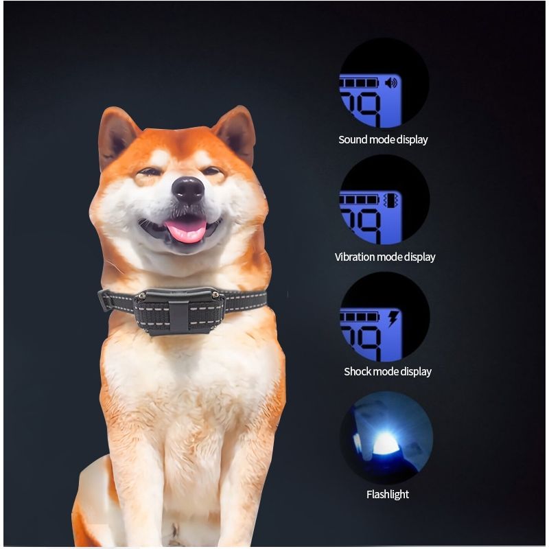Predstavujeme nabíjateľný vodotesný obojok pre psov s LCD displejom a diaľkovým ovládaním ideálny na tréning