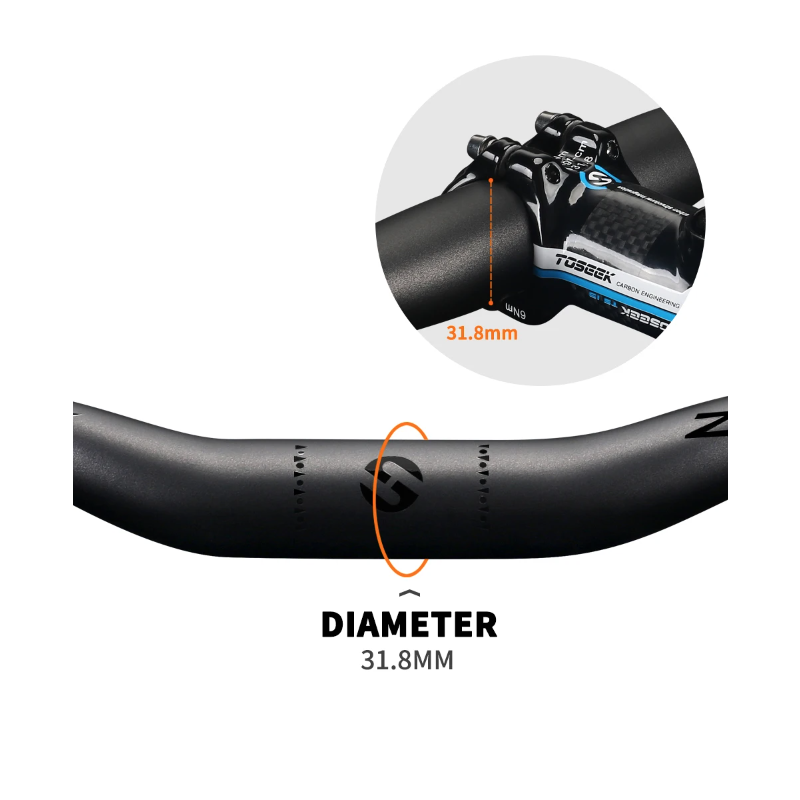 Objavte TOSEEK ZF-ONE MTB karbónové riadidlá 31,8mm matná čierna ľahké ergonomický dizajn dokonalá kontrola