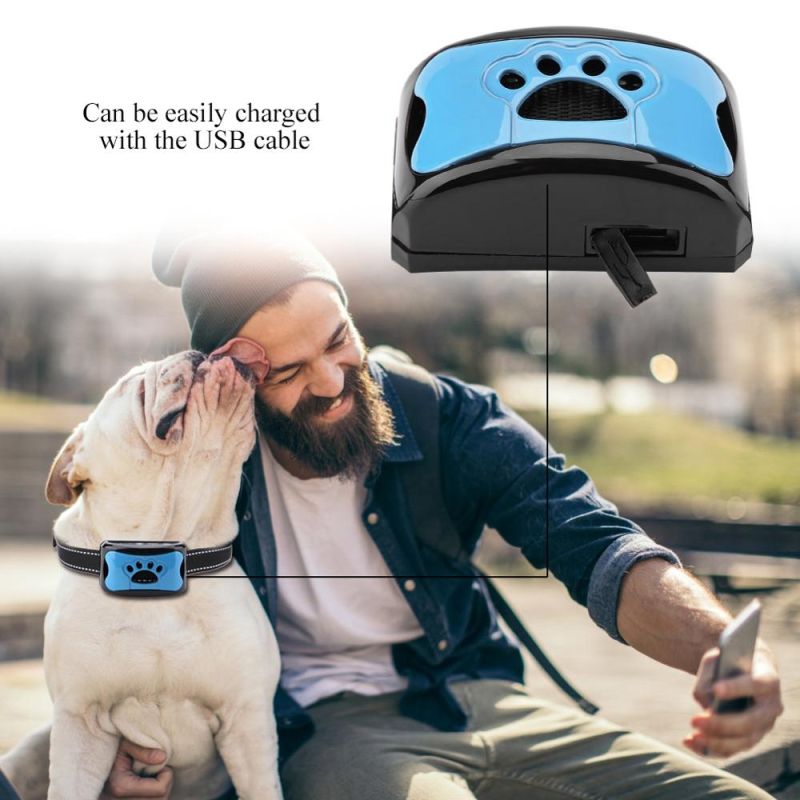 Pet Dog Anti Barking zariadenia Ultrazvukový tréningový golier USB nabíjanie Efektívne Zvieracie potreby