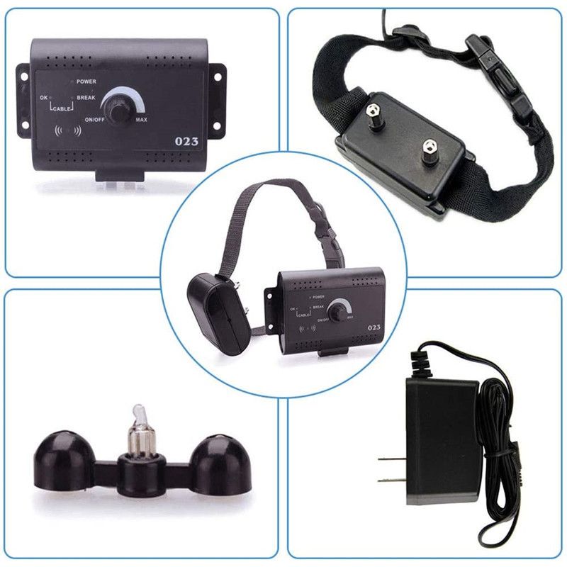 Neviditeľný bezdrôtový ohradník pre psov s diaľkovým ovládaním a pípacím obojkom  bezpečný vonkajší priestor