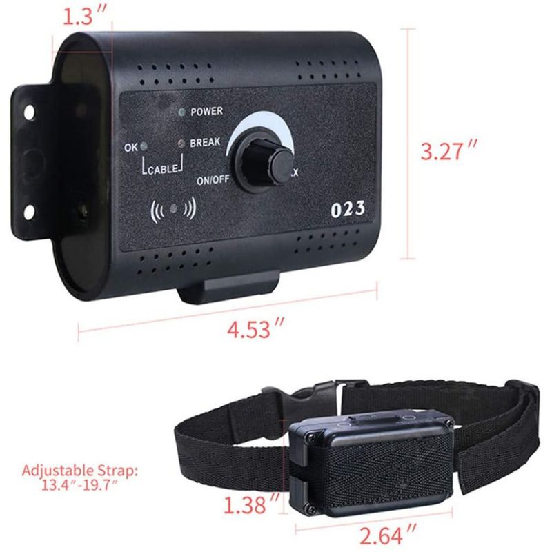 Neviditeľný bezdrôtový ohradník pre psov s diaľkovým ovládaním a pípacím obojkom  bezpečný vonkajší priestor