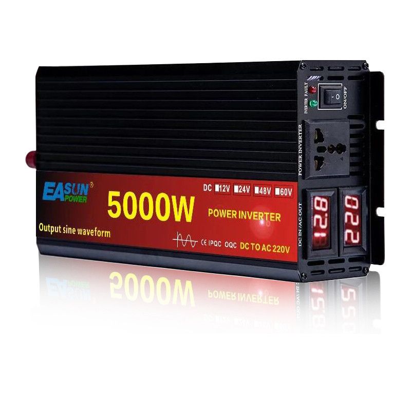 EASUN menič napätia 2000W-5000W čistá sínusová vlna 12V 220V domáce napájacie riešenia nízka spotreba energie