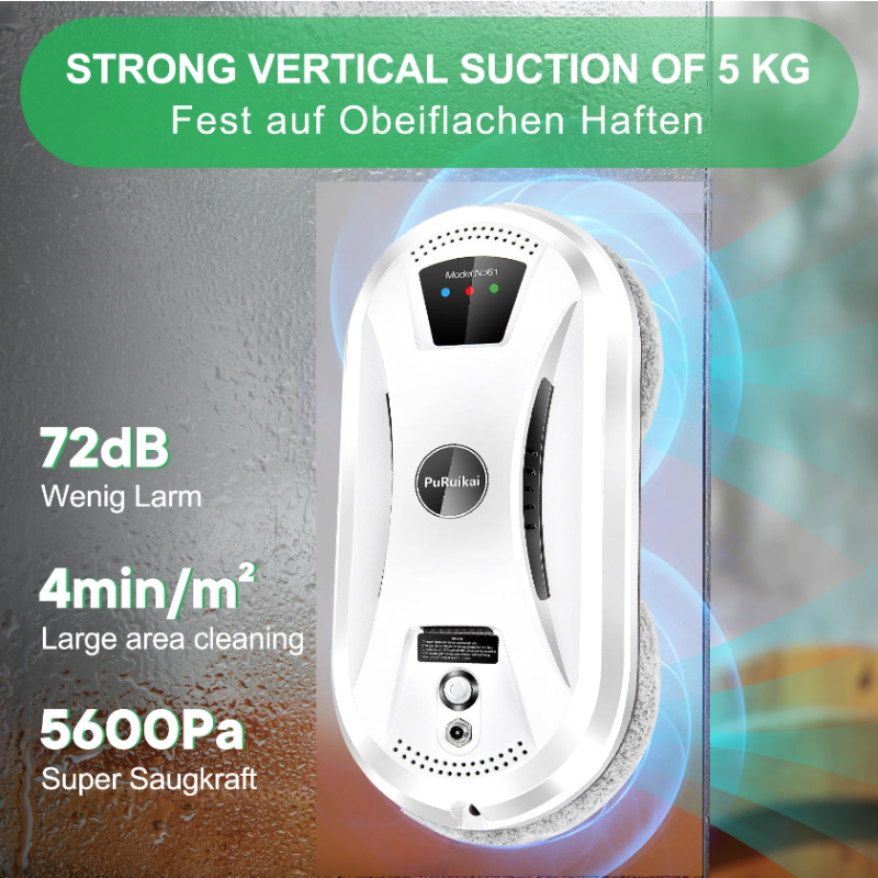 PuRuiKai inteligentný vysávač na sklo robot na čistenie okien s vákuovou adsorpciou a diaľkovým ovládaním