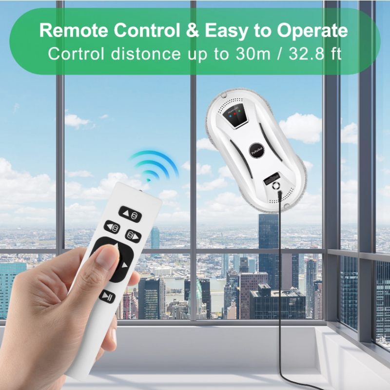 PuRuiKai inteligentný vysávač na sklo robot na čistenie okien s vákuovou adsorpciou a diaľkovým ovládaním