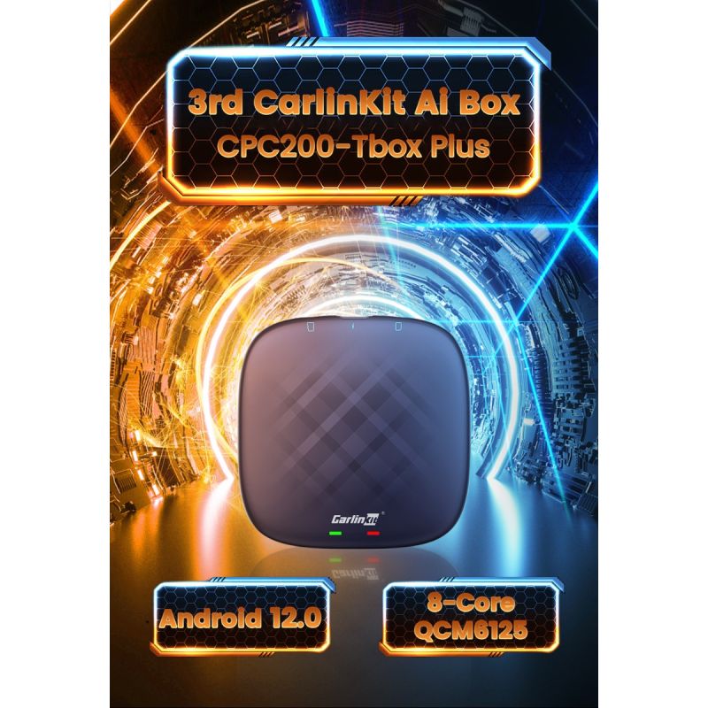 CarlinKit CarPlay Ai Box QCM6125 Android 13 pre bezdrôtovú zábavu a Android aplikácie v automobiloch