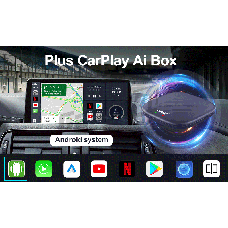 CarlinKit CarPlay Ai Box QCM6125 Android 13 pre bezdrôtovú zábavu a Android aplikácie v automobiloch