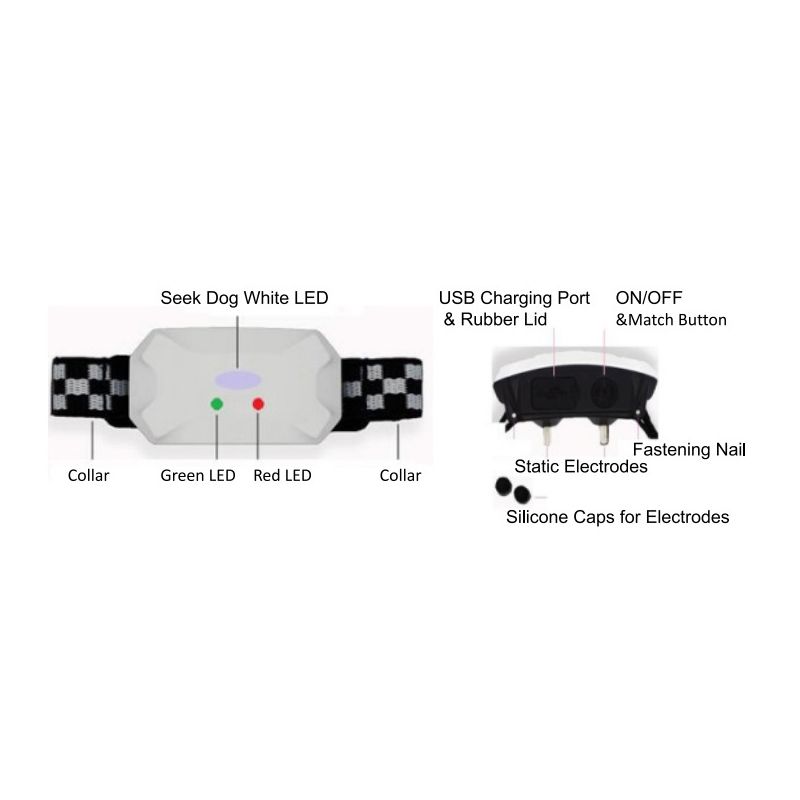 Nabíjateľný výcvikový obojok pre psov s diaľkovým ovládaním režimy pípnutia vibrácie šoku pre efektívny tréning