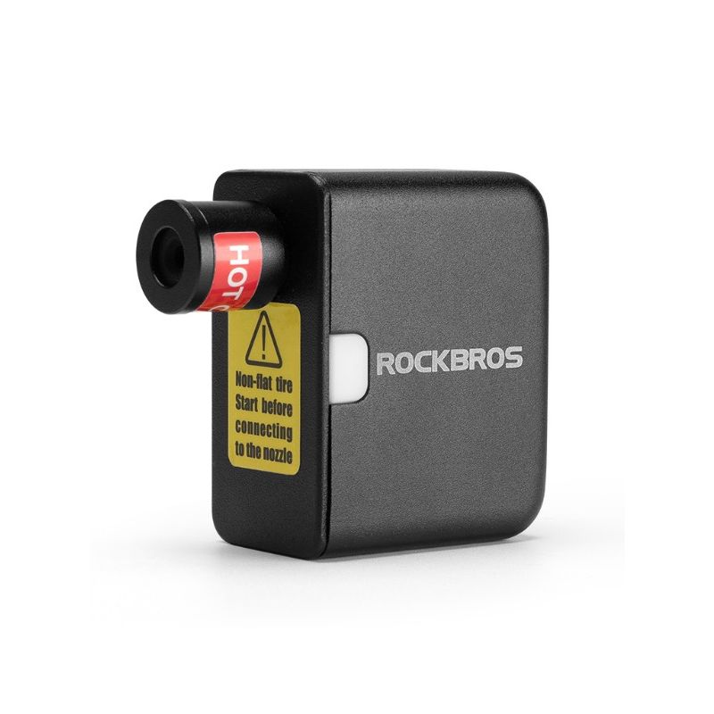 ROCKBROS prenosná mini elektrická pumpa 100PSI na auto bicykel motorku ľahká a nabíjateľná s odolným dizajnom