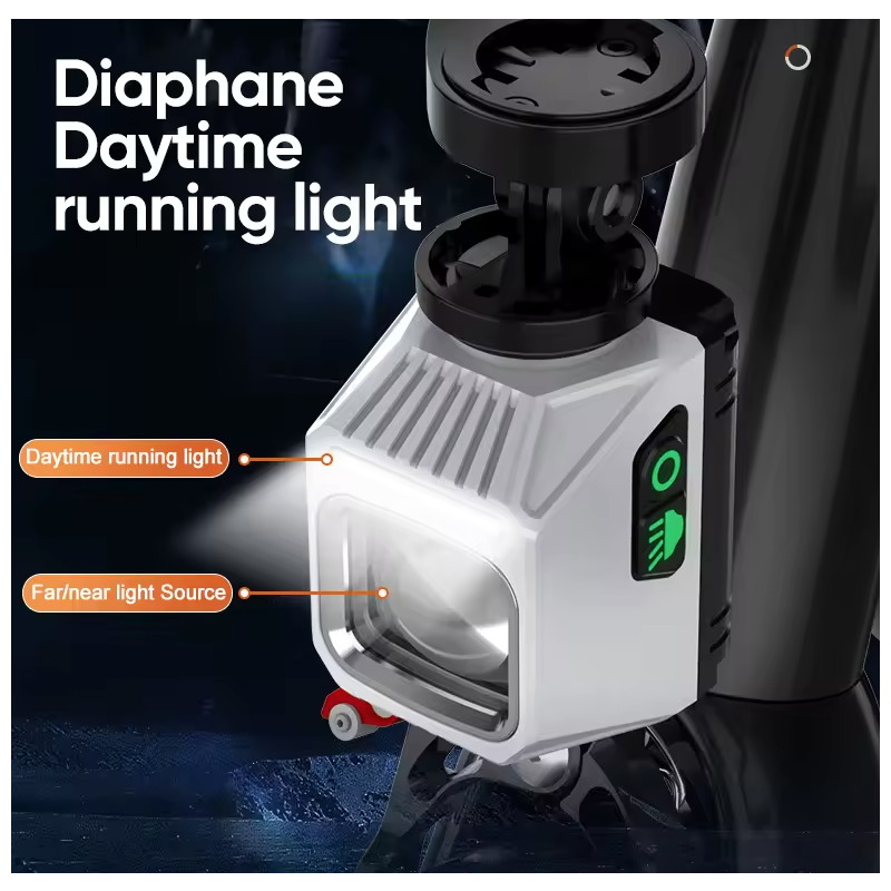 NiteBeam CL1600 svietidlo na bicykel dvojité ovládanie hliníková zliatina pre nočné cyklistické dobrodružstvá