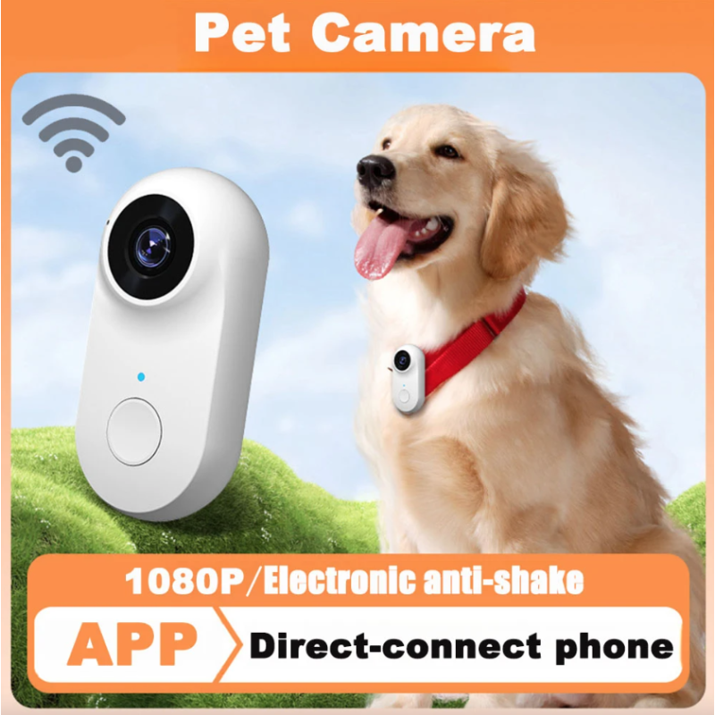 WiFi Mini HD Kamera na Motorku/Bicykel, Športová Kamera s Klipom, Outdoor Hands-Free Kamera, Prenosná