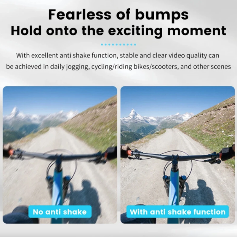 WiFi Mini HD Kamera na Motorku/Bicykel, Športová Kamera s Klipom, Outdoor Hands-Free Kamera, Prenosná