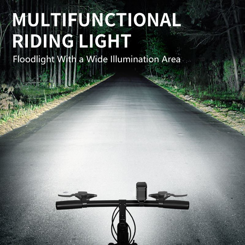 SMILING SHARK EVO1700 LED cyklistické svetlo USB-C dobíjacie hliníková zliatina viaceré režimy osvetlenia