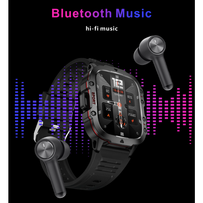 QX11 Smart Watch pre mužov, IP68 5ATM Outdoorové Športové Pánske Hodinky s Bluetooth Volaním Fitness Tracker