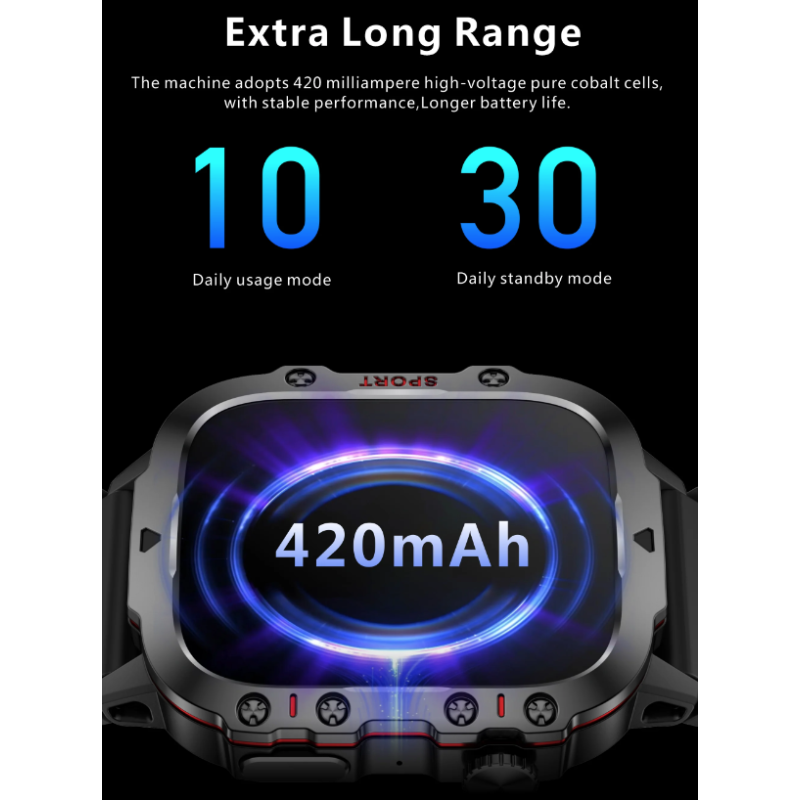 QX11 Smart Watch pre mužov, IP68 5ATM Outdoorové Športové Pánske Hodinky s Bluetooth Volaním Fitness Tracker