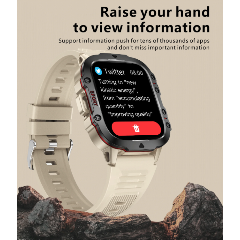 QX11 Smart Watch pre mužov, IP68 5ATM Outdoorové Športové Pánske Hodinky s Bluetooth Volaním Fitness Tracker