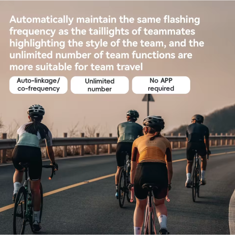 ROCKBROS R0 Koncovka Riadidiel Svetlo | Cyklosvetlo pre Bezpečnosť & Viditeľnosť | Type-C Nabíjanie