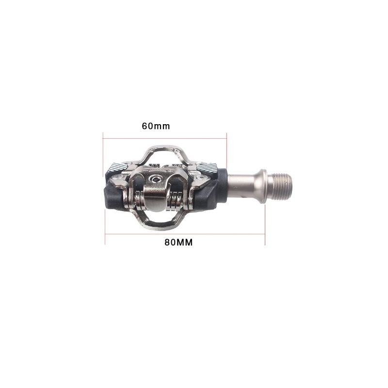 RACEWORK SPD pedále pre horský bicykel chrómová oceľ a uhlík odolné a pohodlné cyklistické doplnky