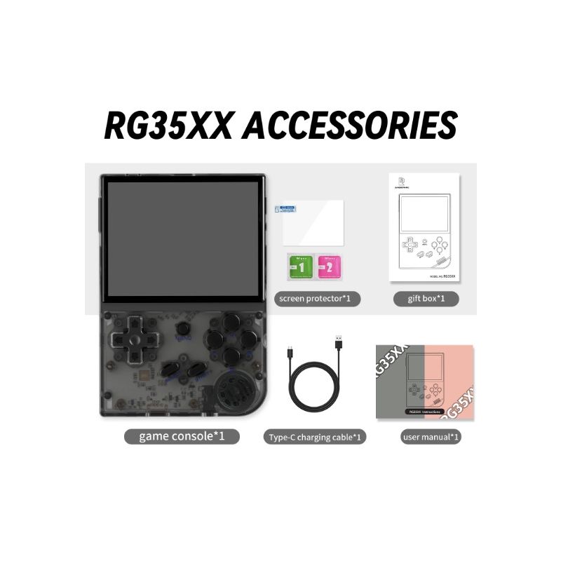 ANBERNIC RG35XX Retro prenosná hra žiarivá IPS obrazovka podpora PSP štýlový dizajn šedá fialová biela