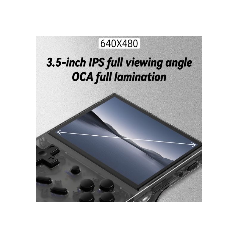 ANBERNIC RG35XX Retro prenosná hra žiarivá IPS obrazovka podpora PSP štýlový dizajn šedá fialová biela