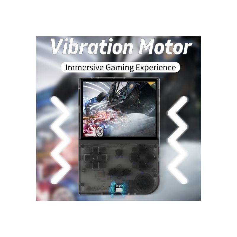 ANBERNIC RG35XX Retro prenosná hra žiarivá IPS obrazovka podpora PSP štýlový dizajn šedá fialová biela