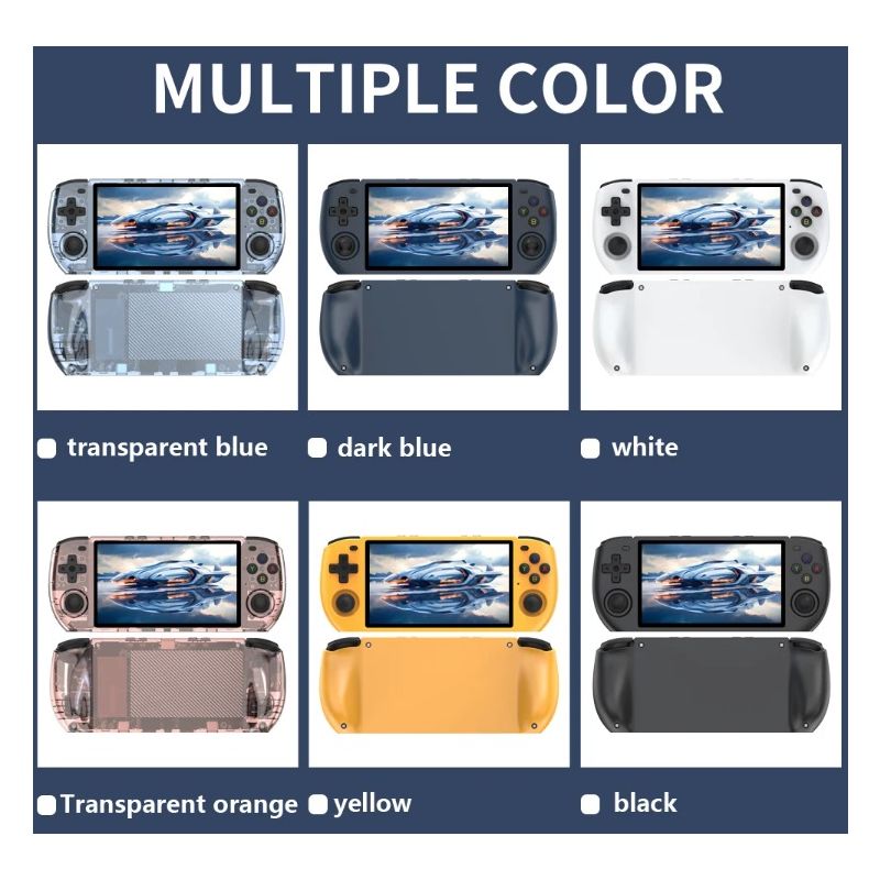 POWKIDDY RGB10 MAX3 Retro vrecková konzola s 5-palcovou IPS obrazovkou pre nostalgické hranie hráči