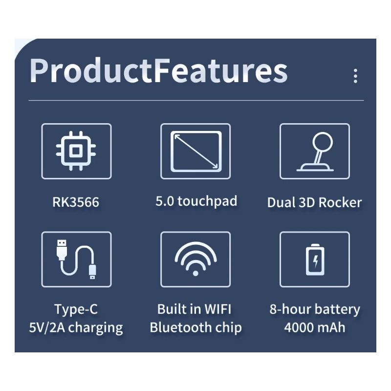 POWKIDDY RGB10 MAX3 Retro vrecková konzola s 5-palcovou IPS obrazovkou pre nostalgické hranie hráči