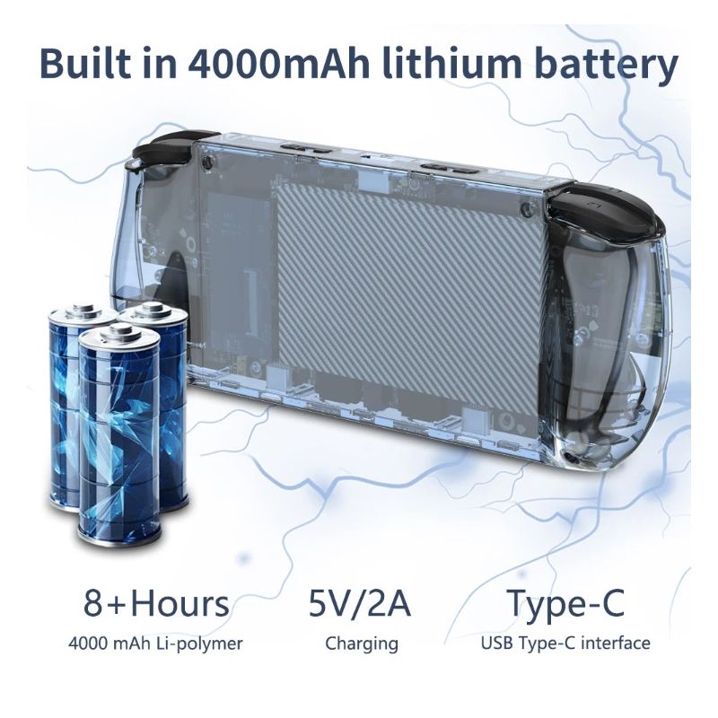 POWKIDDY RGB10 MAX3 Retro vrecková konzola s 5-palcovou IPS obrazovkou pre nostalgické hranie hráči