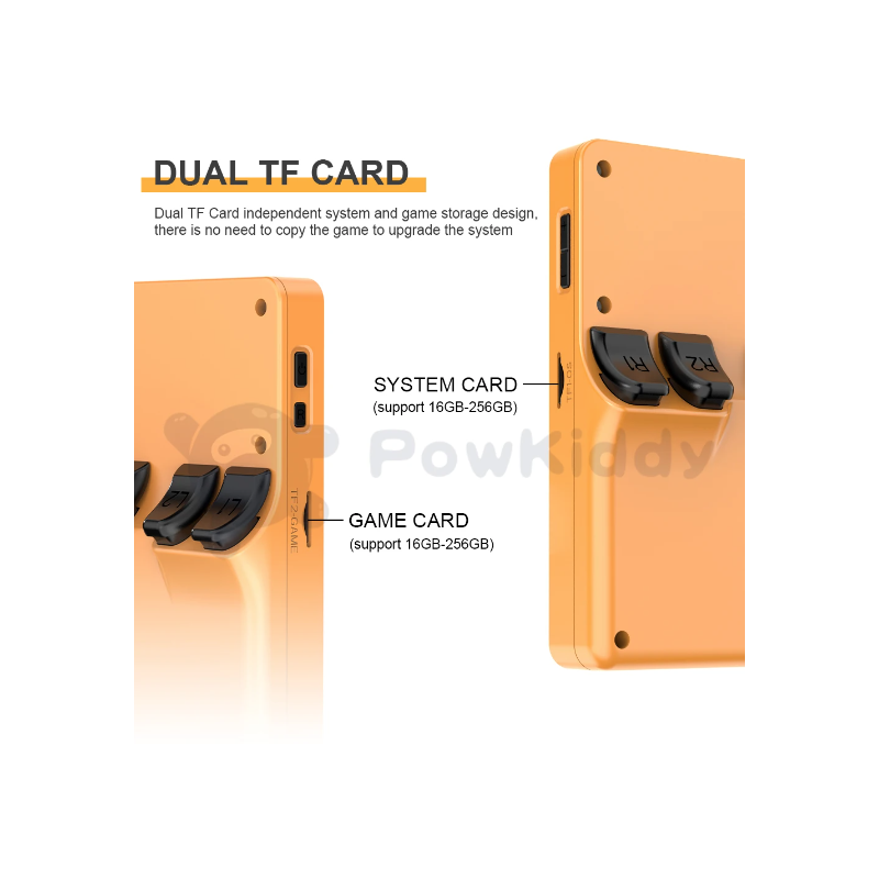 Prenosná konzola POWKIDDY RGB20S Ručná herná konzola s 3,5-palcovým 4:3 IPS displejom na Retro hranie