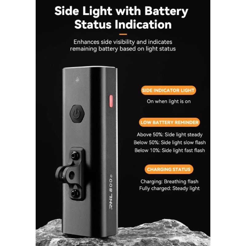 ROCKBROS RHL-1000LUMEN LED predné svetlo na bicykel dažďuvzdorné vysoká svietivosť 1000 lúmenov hliníková zliatina