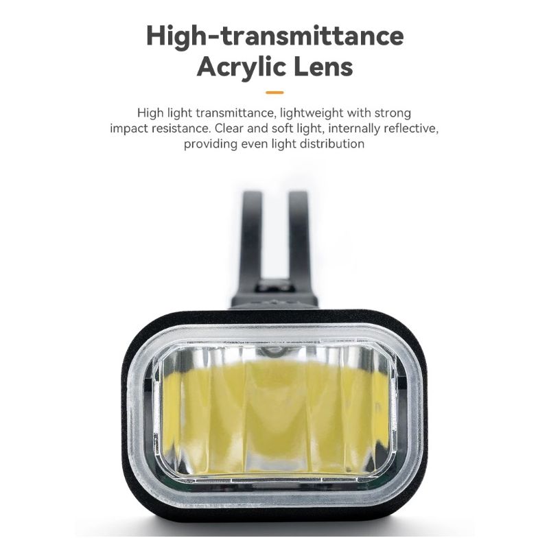 ROCKBROS RHL-1000LUMEN LED predné svetlo na bicykel dažďuvzdorné vysoká svietivosť 1000 lúmenov hliníková zliatina