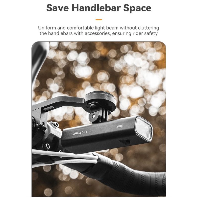 ROCKBROS RHL-1000LUMEN LED predné svetlo na bicykel dažďuvzdorné vysoká svietivosť 1000 lúmenov hliníková zliatina