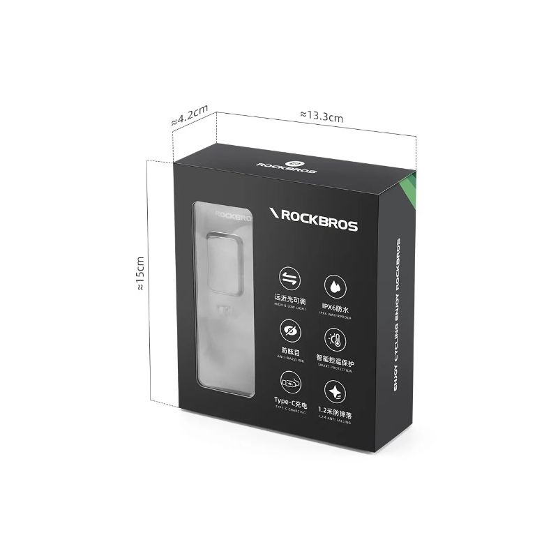 Svetlo na bicykel ROCKBROS RHL3000 3000 lúmenov predné svetlo vodotesné s 10000 mAh LED pre MTB a cyklistiku