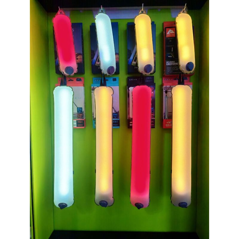 ZTARX Nafukovacia Solárna Kempingová Lampa IP66 Vodotesná, Skladacia, Magnetická pre Turistiku a Outdoor