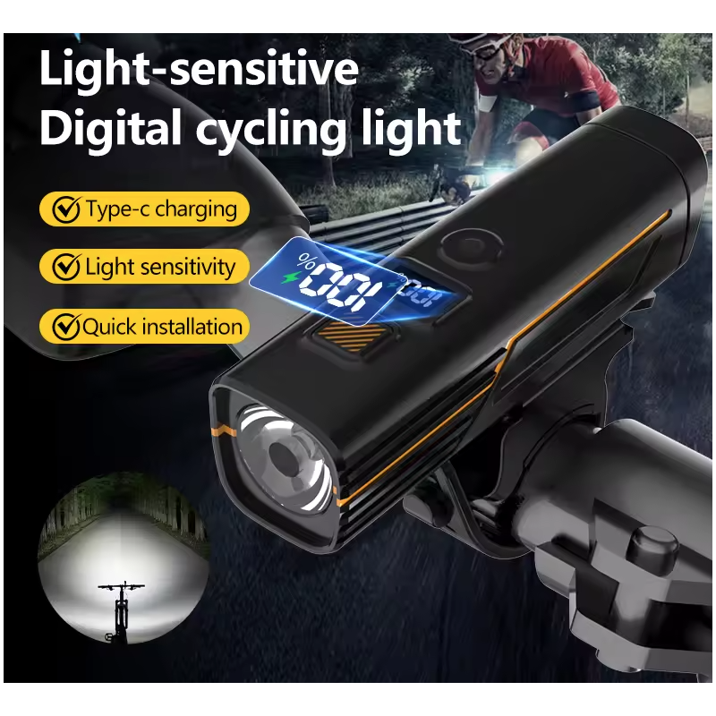 B9 Svetlo na bicykel USB-C | Predné MTB Cestné svetlo | XTE LED, Nabíjacie, Bezpečnosť, Vysoká svietivosť