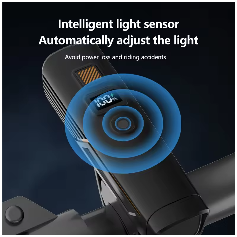 B9 Svetlo na bicykel USB-C | Predné MTB Cestné svetlo | XTE LED, Nabíjacie, Bezpečnosť, Vysoká svietivosť