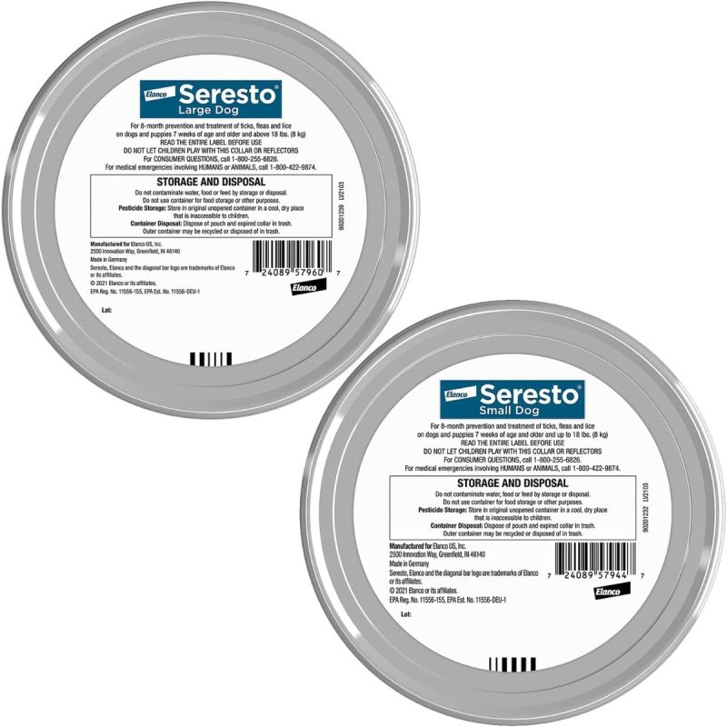Obojok proti blchám a klie?tom odporúcaný veterinárom Seresto pre velkých psov 8-mesacná ochrana