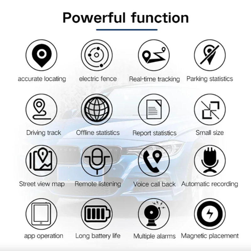 Mini GPS Tracker s Silným Magnetickým Úchytom Sledovanie v Reálnom Čase Dlhá Životnosť Batérie Pre Auto a Motocykel