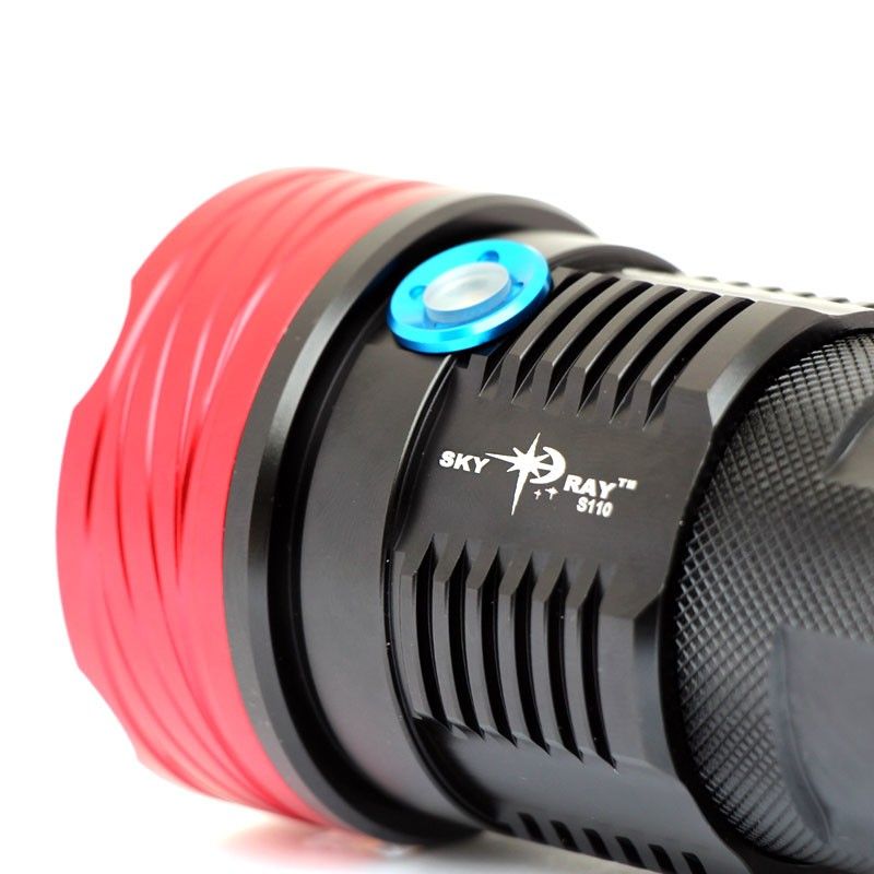 Sky Ray S110 10T6 U2 LED Baterka 10 000 lúmenov odolná hliníková zliatina pre nočné prechádzky a dobrodružstvá