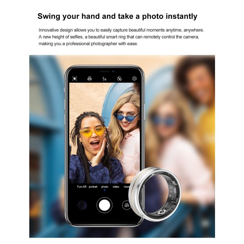 Multifunkčný inteligentný prsteň pre pokročilé monitorovanie zdravia a analýzu spánku ideálny pre fitness nadšencov