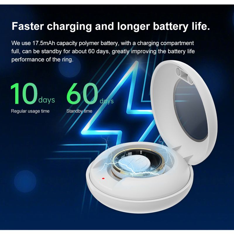 Multifunkčný inteligentný prsteň pre pokročilé monitorovanie zdravia a analýzu spánku ideálny pre fitness nadšencov