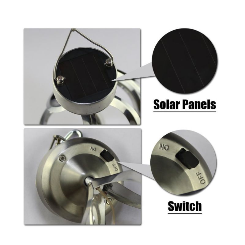 Solárne svetlá LED zvonkohry meniace farbu vonkajšie dekorácie závesné svetlo na dvore očarujúca atmosféra