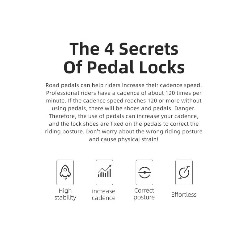 ROCKBROS SPD-SL ultralight pedále pre cestné bicykle z hliníkovej zliatiny pre cyklistickú efektivitu a stabilitu