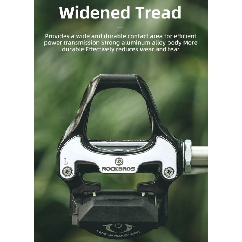 ROCKBROS SPD-SL ultralight pedále pre cestné bicykle z hliníkovej zliatiny pre cyklistickú efektivitu a stabilitu