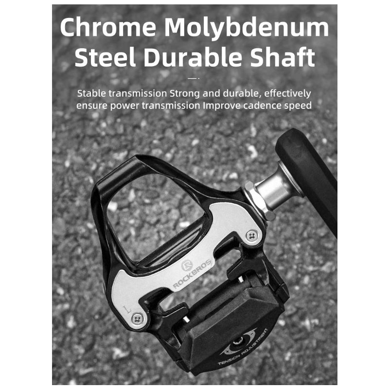 ROCKBROS SPD-SL ultralight pedále pre cestné bicykle z hliníkovej zliatiny pre cyklistickú efektivitu a stabilitu