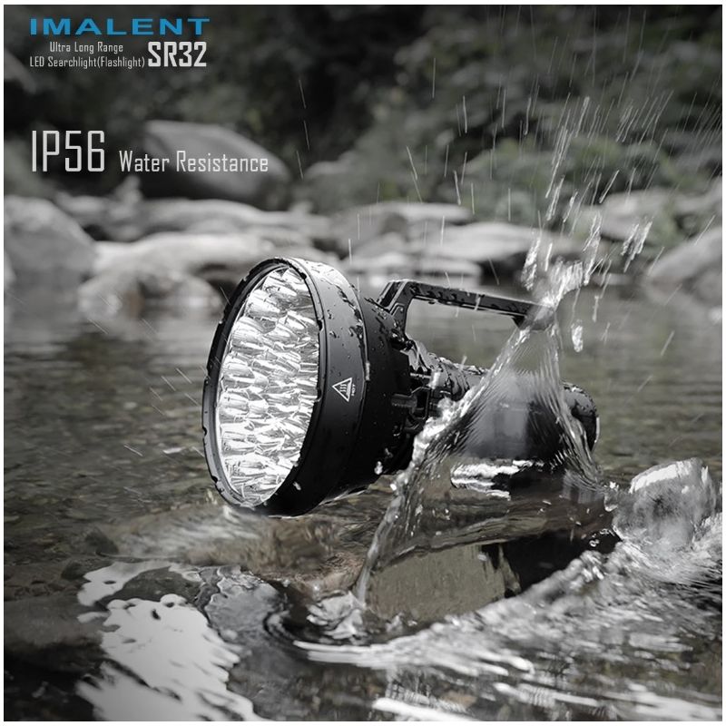 IMALENT SR32 výkonná baterka s 120000 lumenov pre vonkajšie osvetlenie a núdzový nástroj dosah 2080 metrov