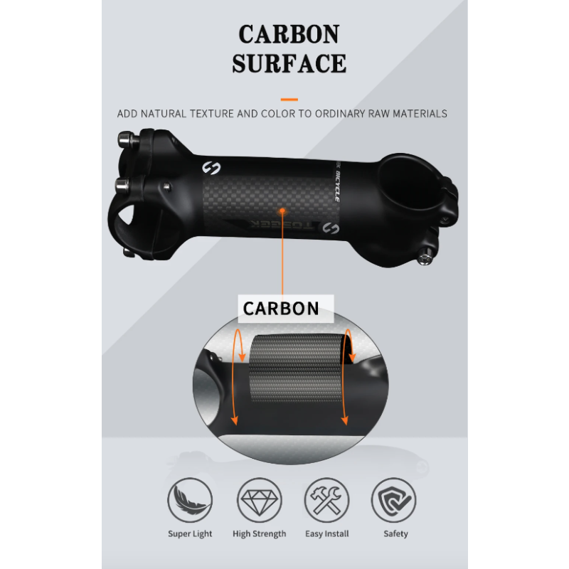 TOSEEK MTB predstavec 28,6-31,8 mm pre cyklistických nadšencov ľahký hliník a uhlík rôzne dĺžky a uhol